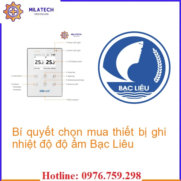 Bí quyết chọn mua thiết bị ghi nhiệt độ độ ẩm Bạc Liêu