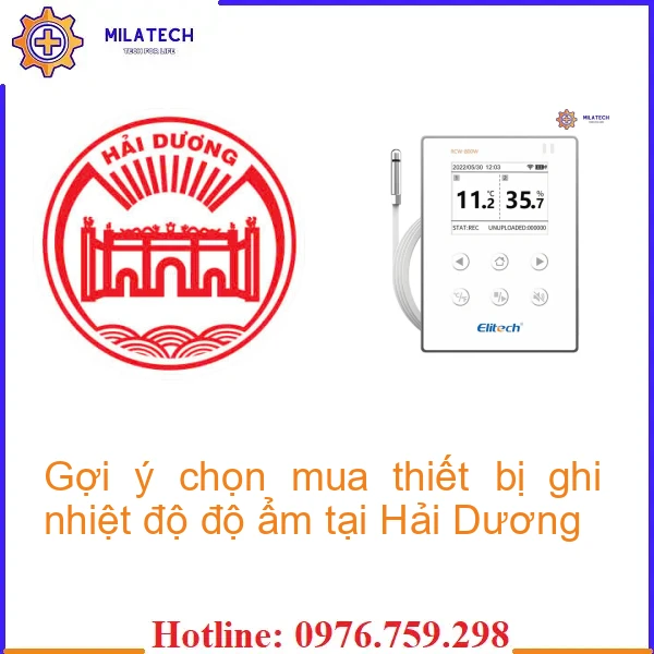 Gợi ý chọn mua thiết bị ghi nhiệt độ độ ẩm tại Hải Dương