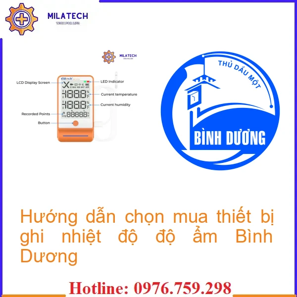 Hướng dẫn chọn mua thiết bị ghi nhiệt độ độ ẩm Bình Dương