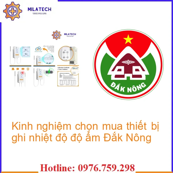 Kinh nghiệm chọn mua thiết bị ghi nhiệt độ độ ẩm Đắk Nông
