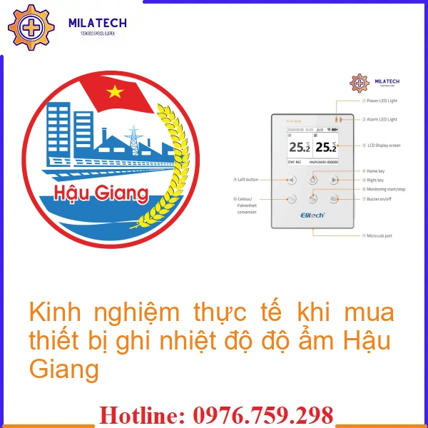 Kinh nghiệm thực tế khi mua thiết bị ghi nhiệt độ độ ẩm Hậu Giang