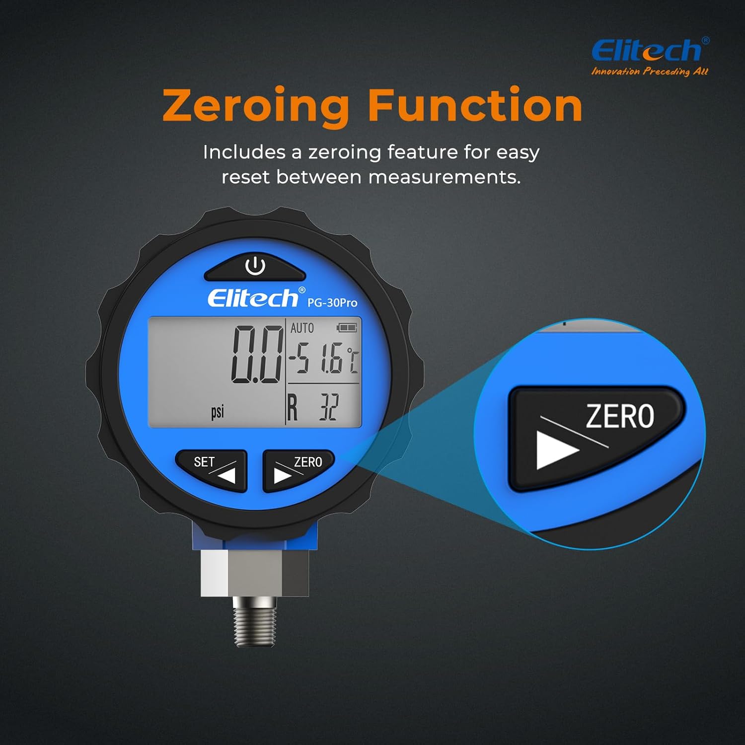 Đồng hồ đo áp suất kỹ thuật số Elitech PG-30Pro 03