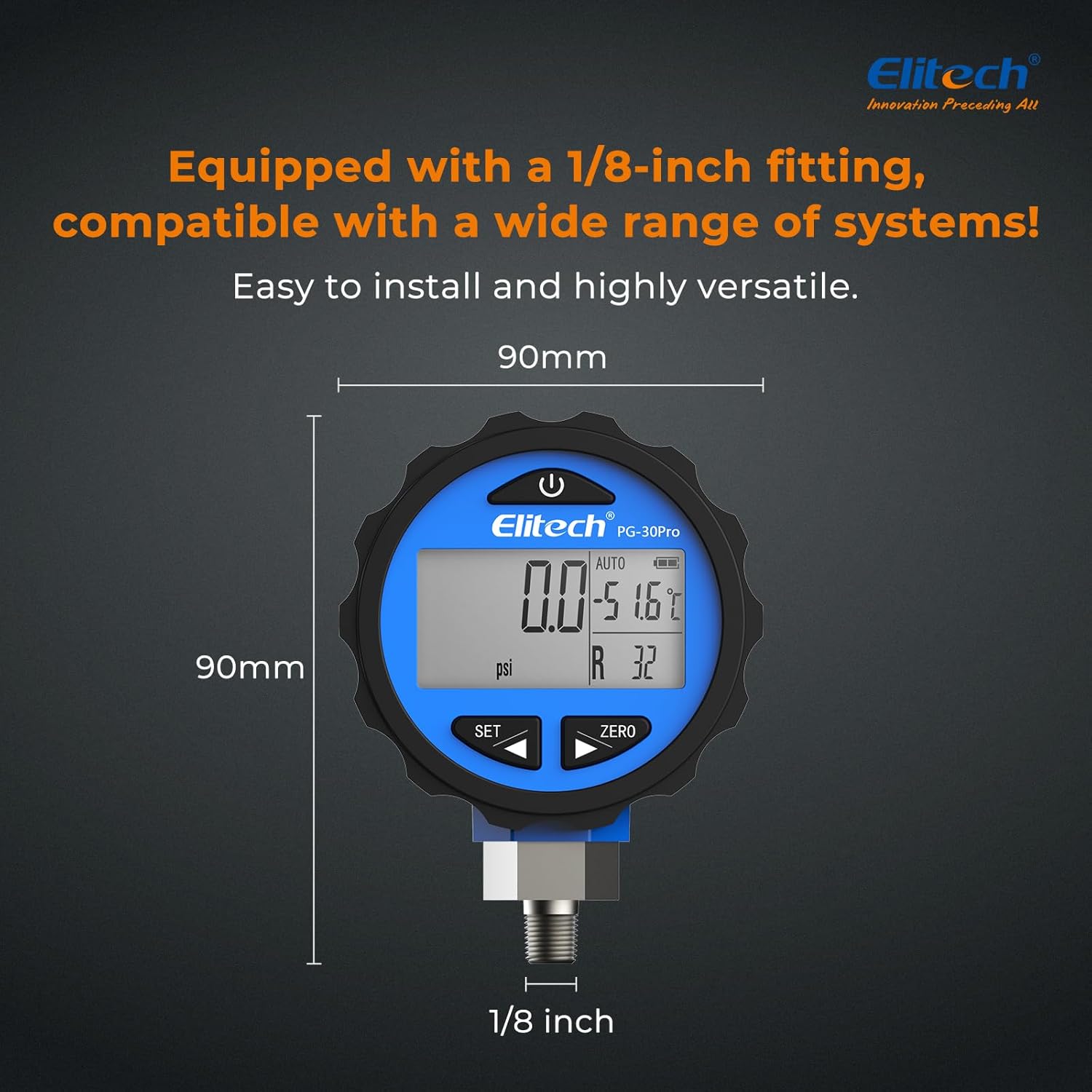 Đồng hồ đo áp suất kỹ thuật số Elitech PG-30Pro 06