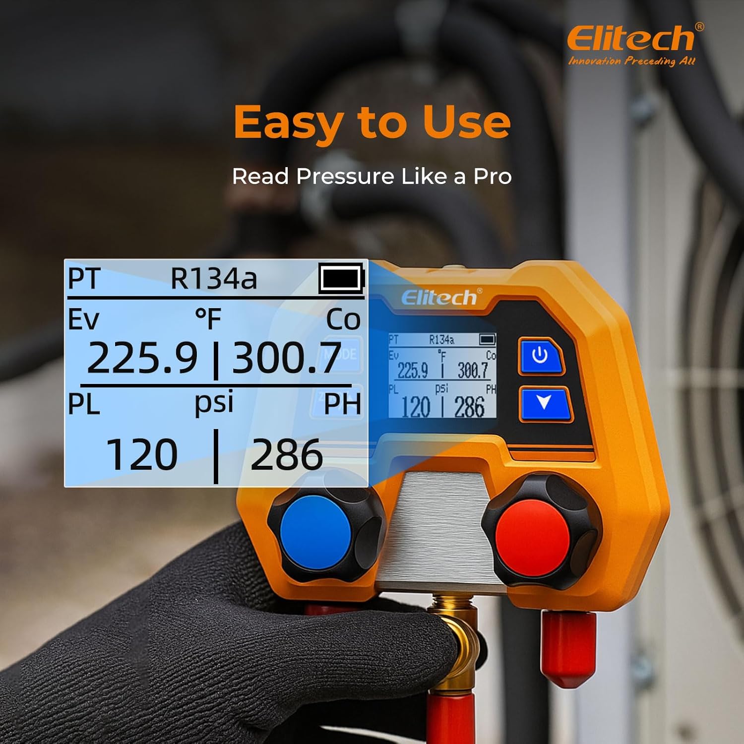 Đồng hồ đo áp suất, nhiệt độ Elitech DMG-2SE 03