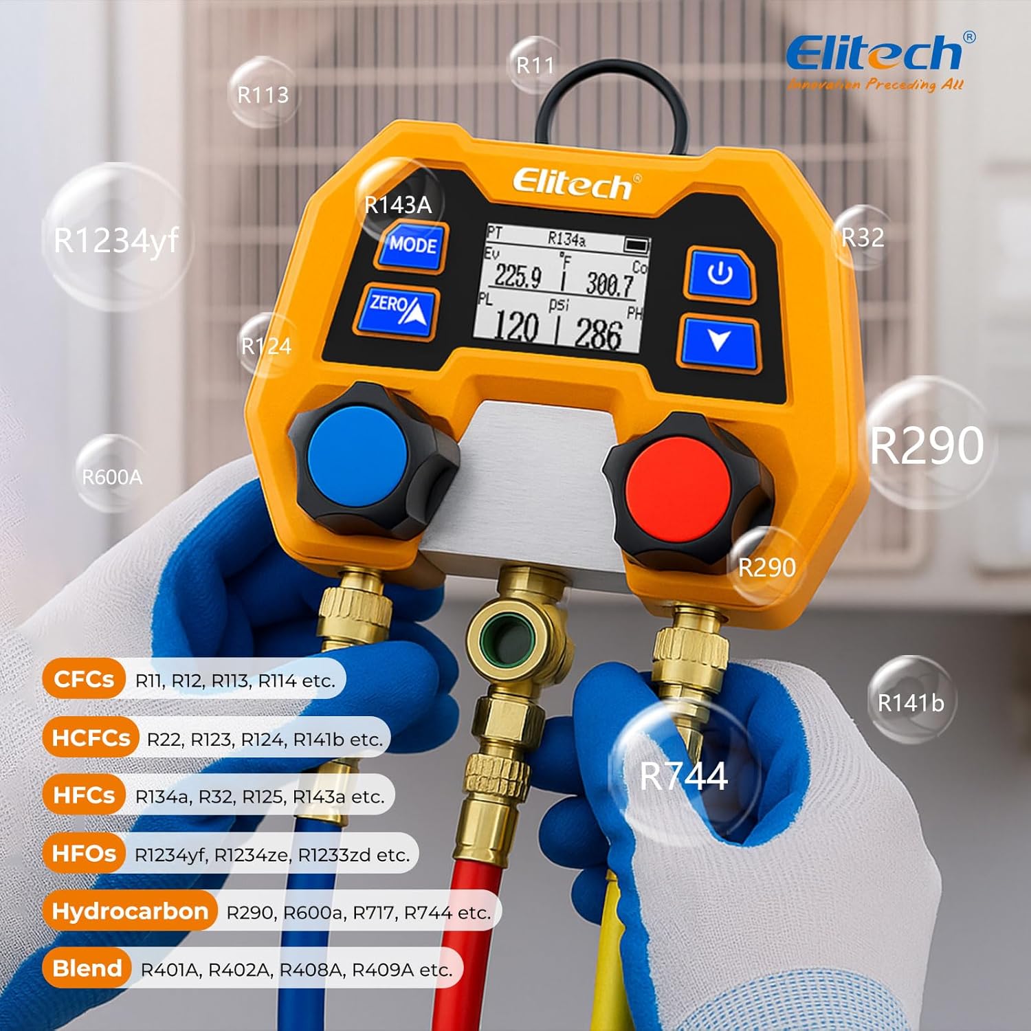 Đồng hồ đo áp suất, nhiệt độ Elitech DMG-2SE 04