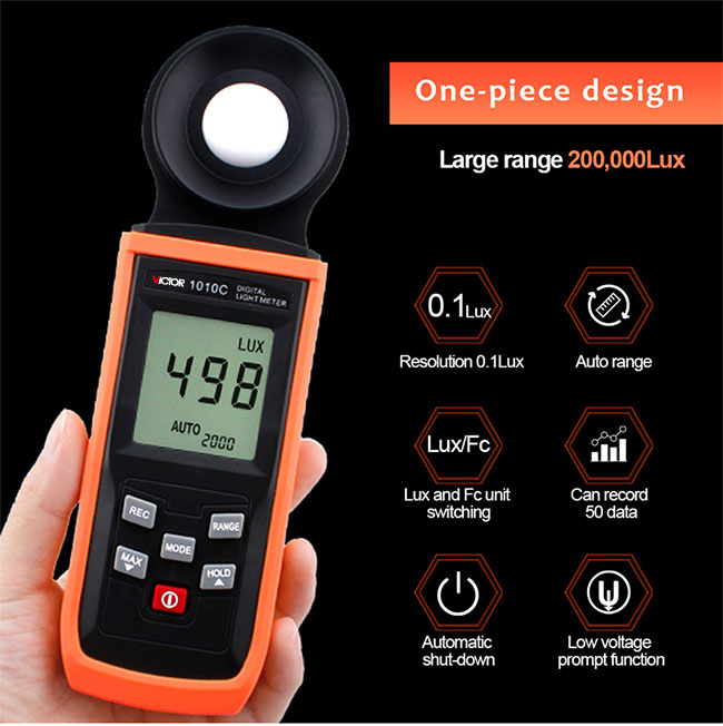 MÁY ĐO CƯỜNG ĐỘ ÁNH SÁNG VICTOR 1010C 03