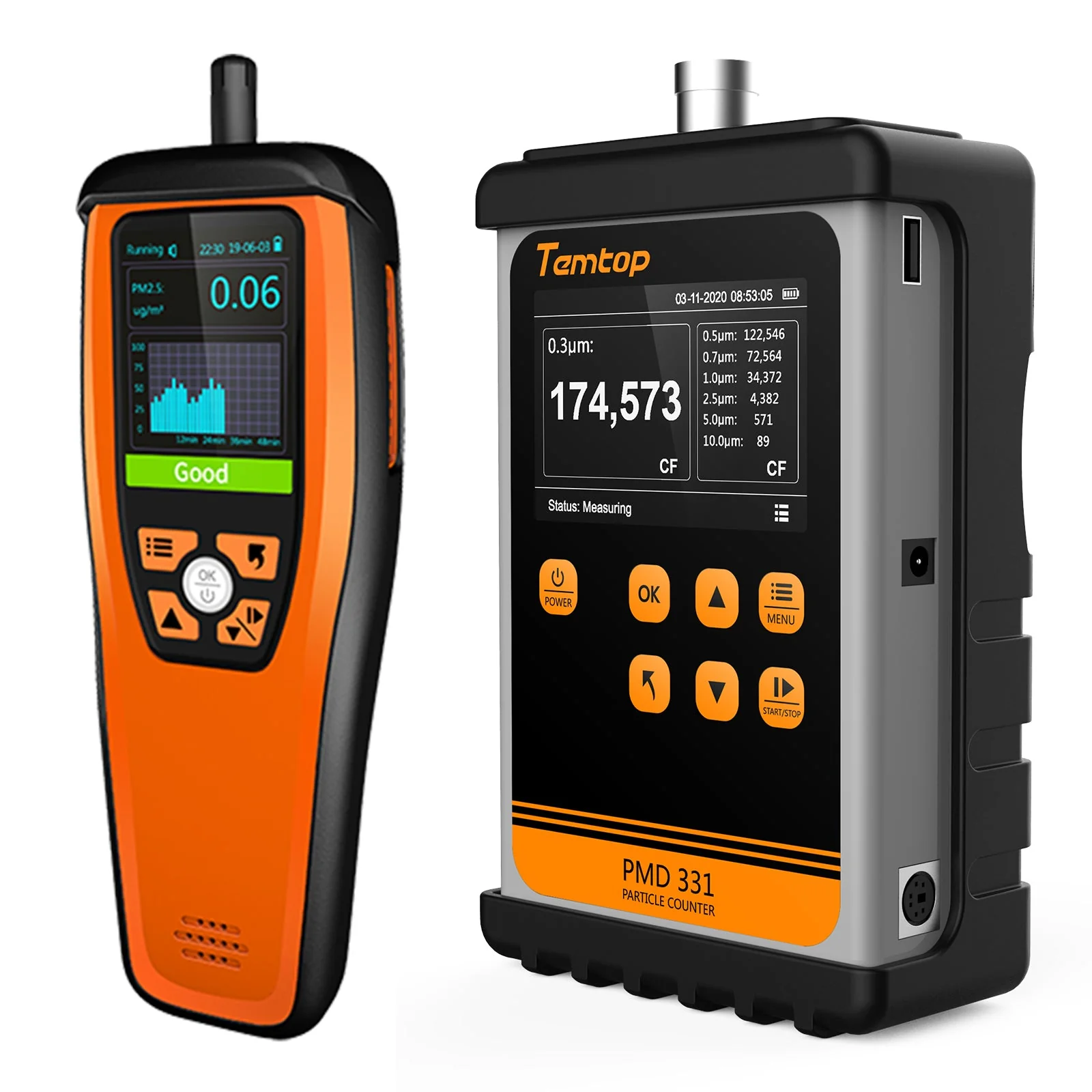 Máy đếm hạt cầm tay Temtop PMD 331 01