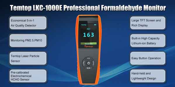 Máy đo chất lượng không khí Temtop LKC-1000E