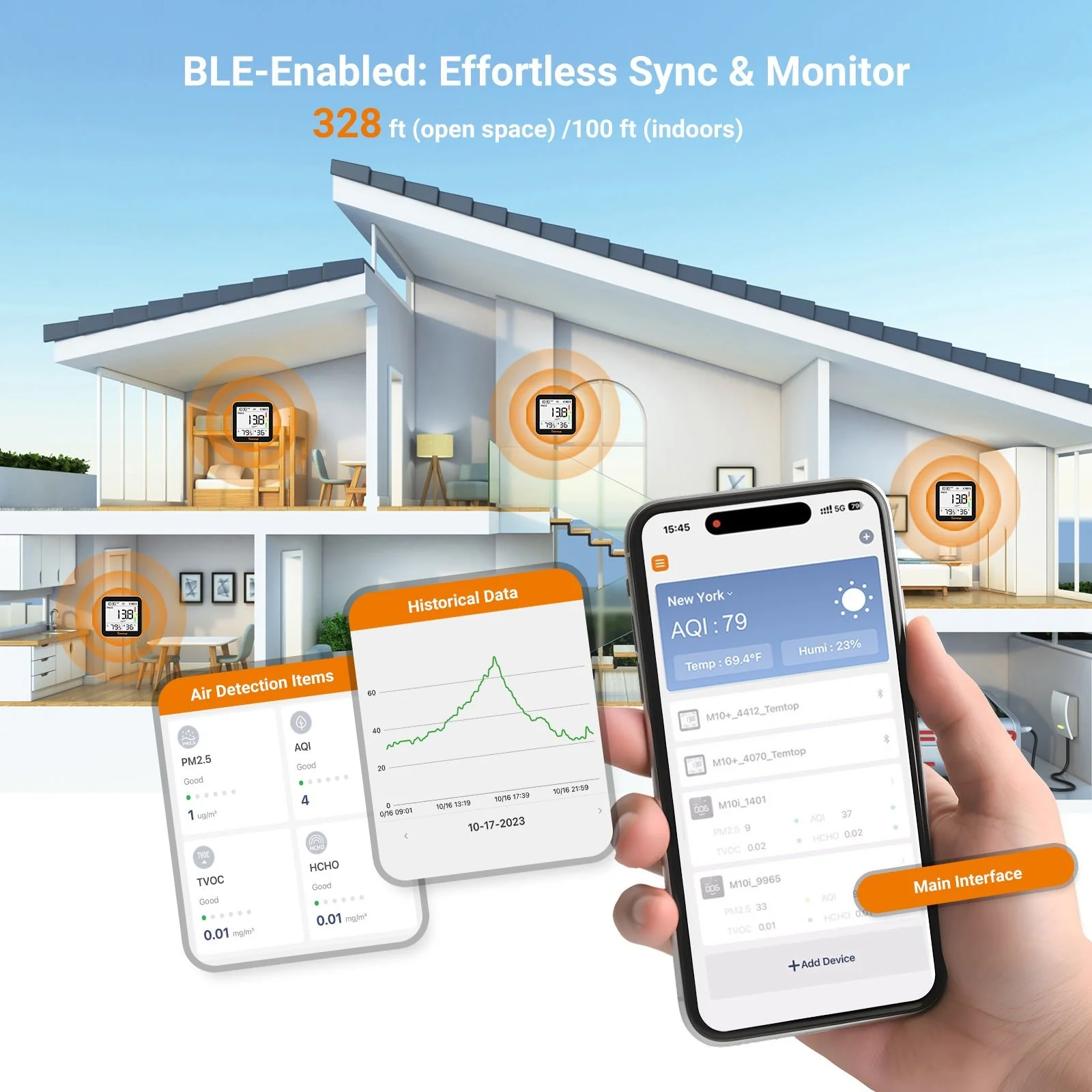 Máy đo chất lượng không khí Temtop M10+ 02
