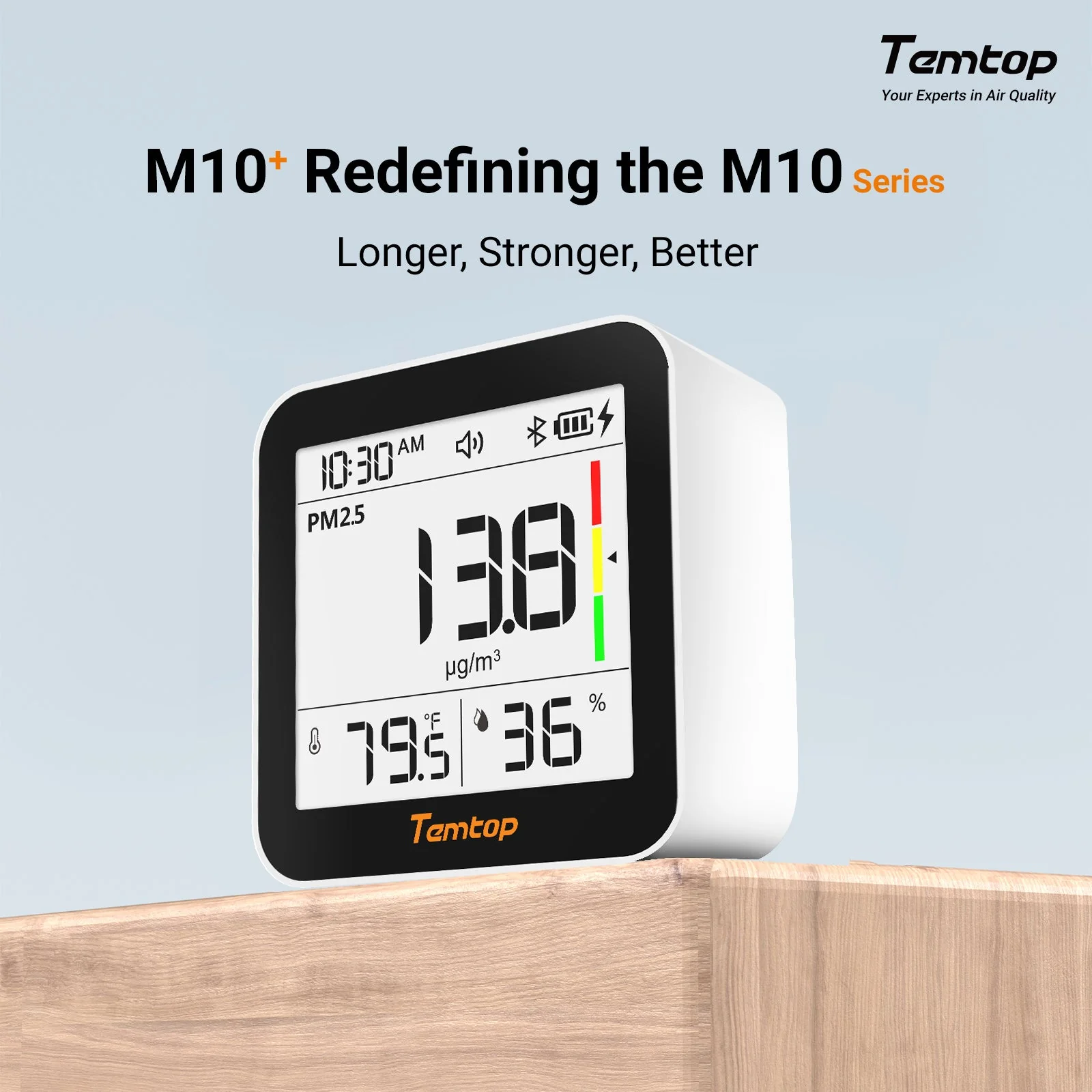 Máy đo chất lượng không khí Temtop M10+ 03