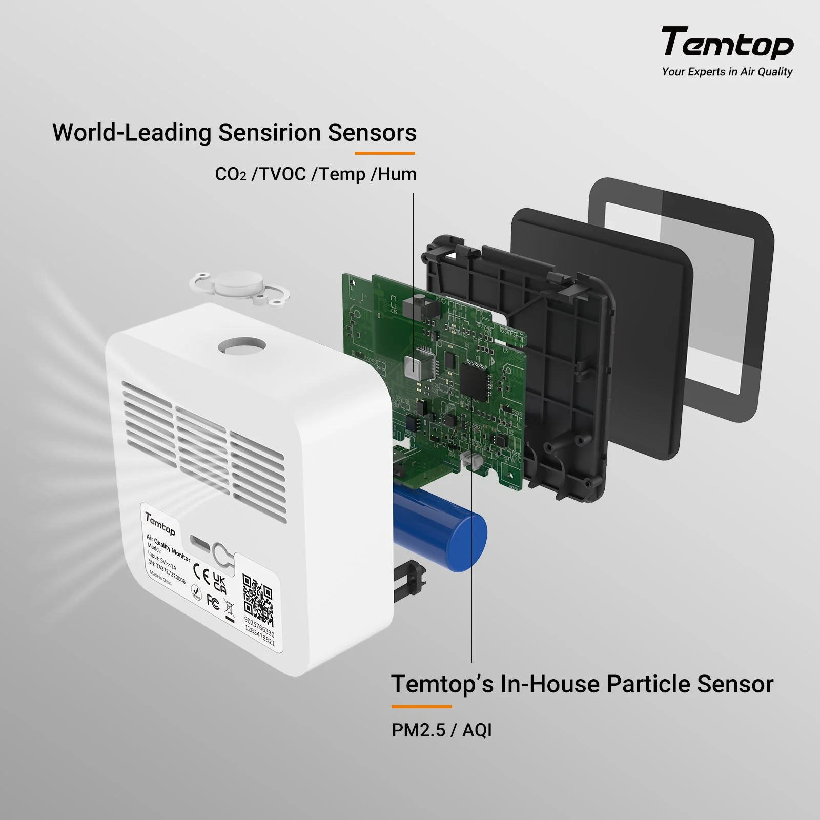 Máy đo chất lượng không khí Temtop M10+ 04