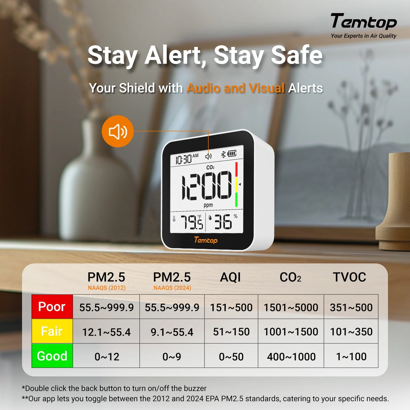 Máy đo chất lượng không khí Temtop M10+ 05