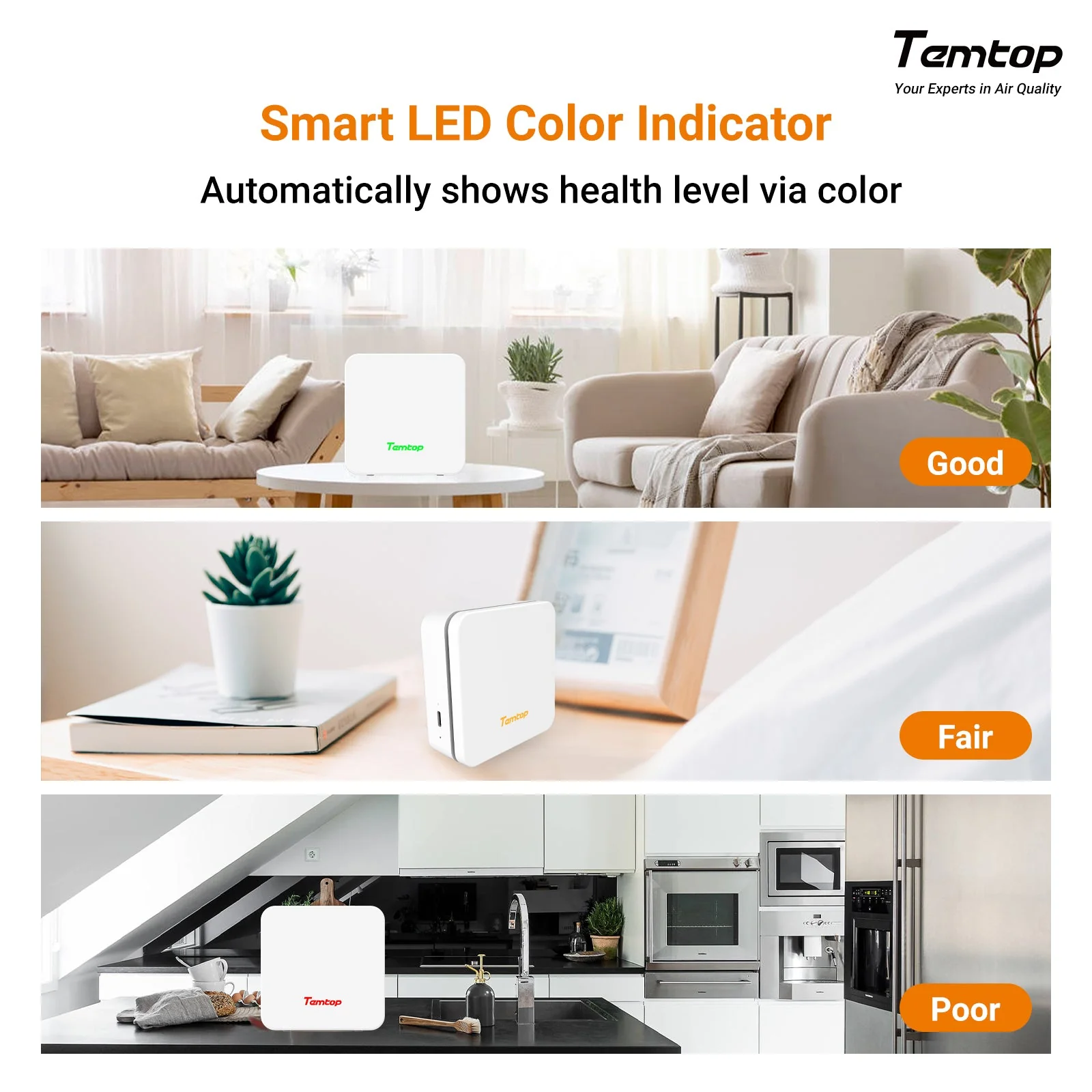 Máy đo chất lượng không khí Temtop P1 02