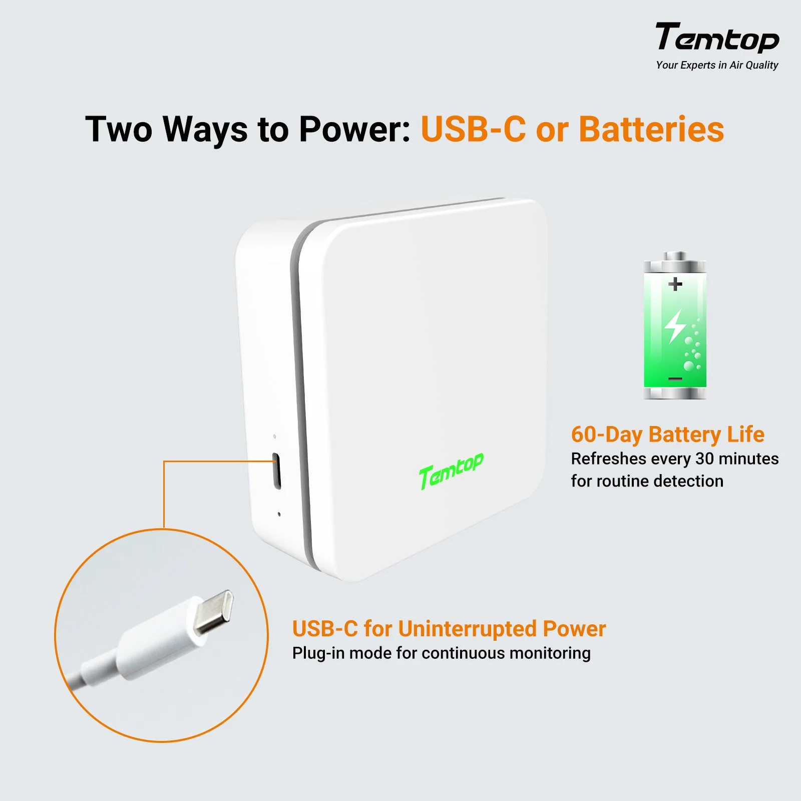 Máy đo chất lượng không khí Temtop P1 03