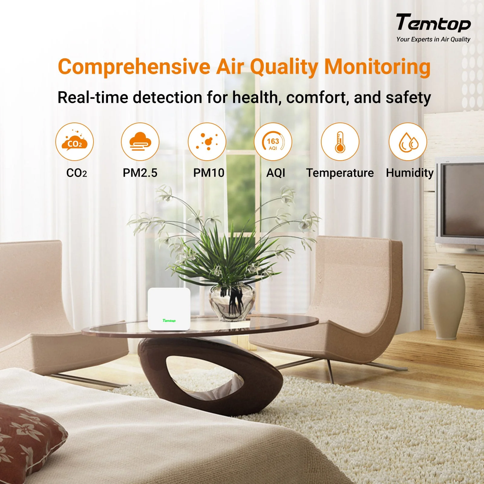 Máy đo chất lượng không khí Temtop P2 03