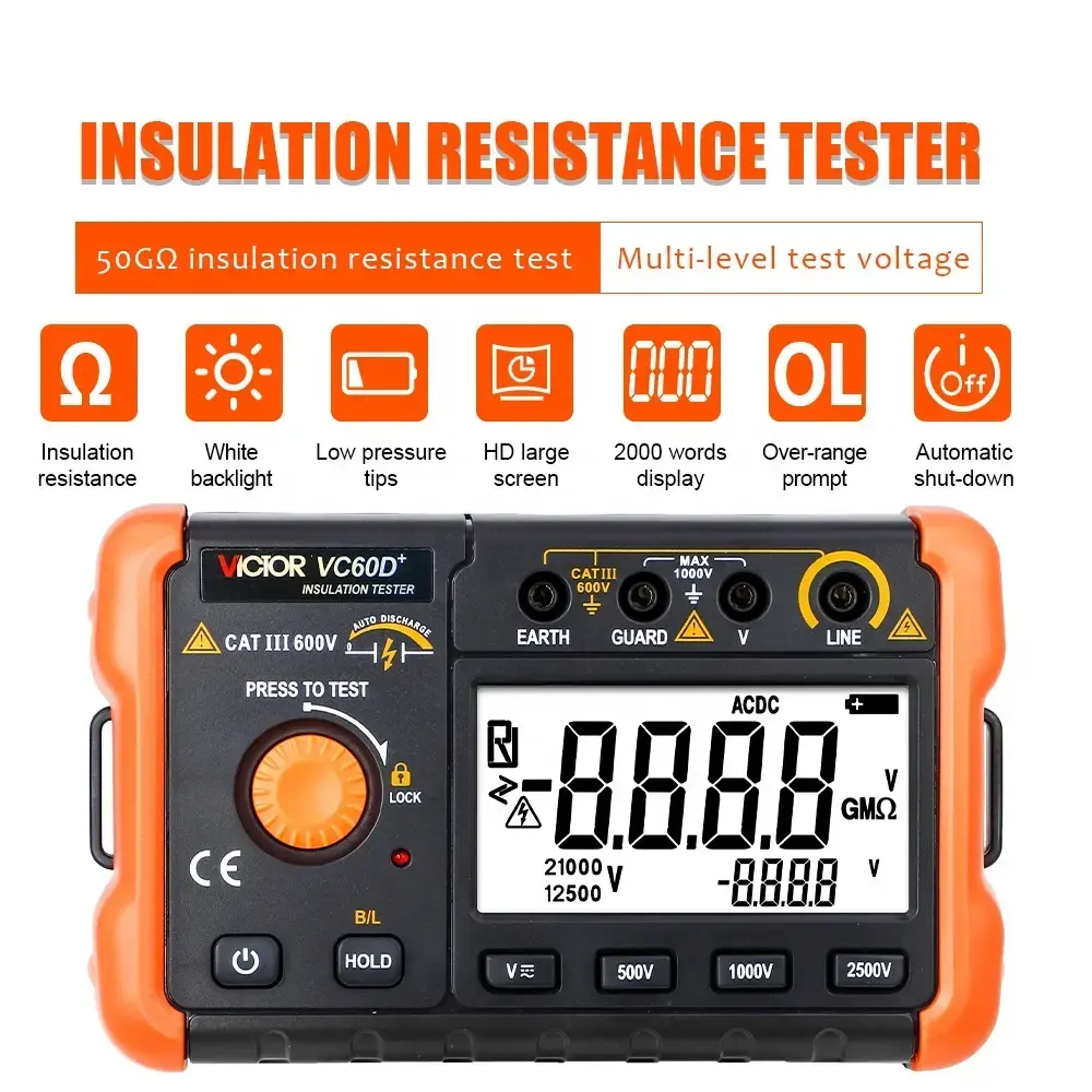 Máy đo điện trở cách điện VICTOR VC60D+ 02