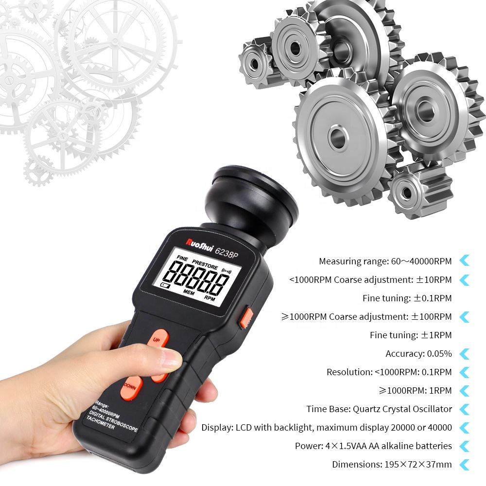 Máy đo tốc độ vòng quay tiếp xúc VICTOR 6238P (60 ~ 39999)RPM FPM 01