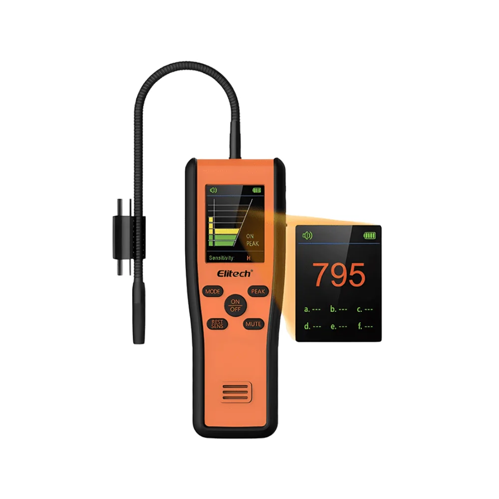 Máy dò rò rỉ môi chất lạnh Elitech IR-200 đi-ốt hồng ngoại & sưởi ấm