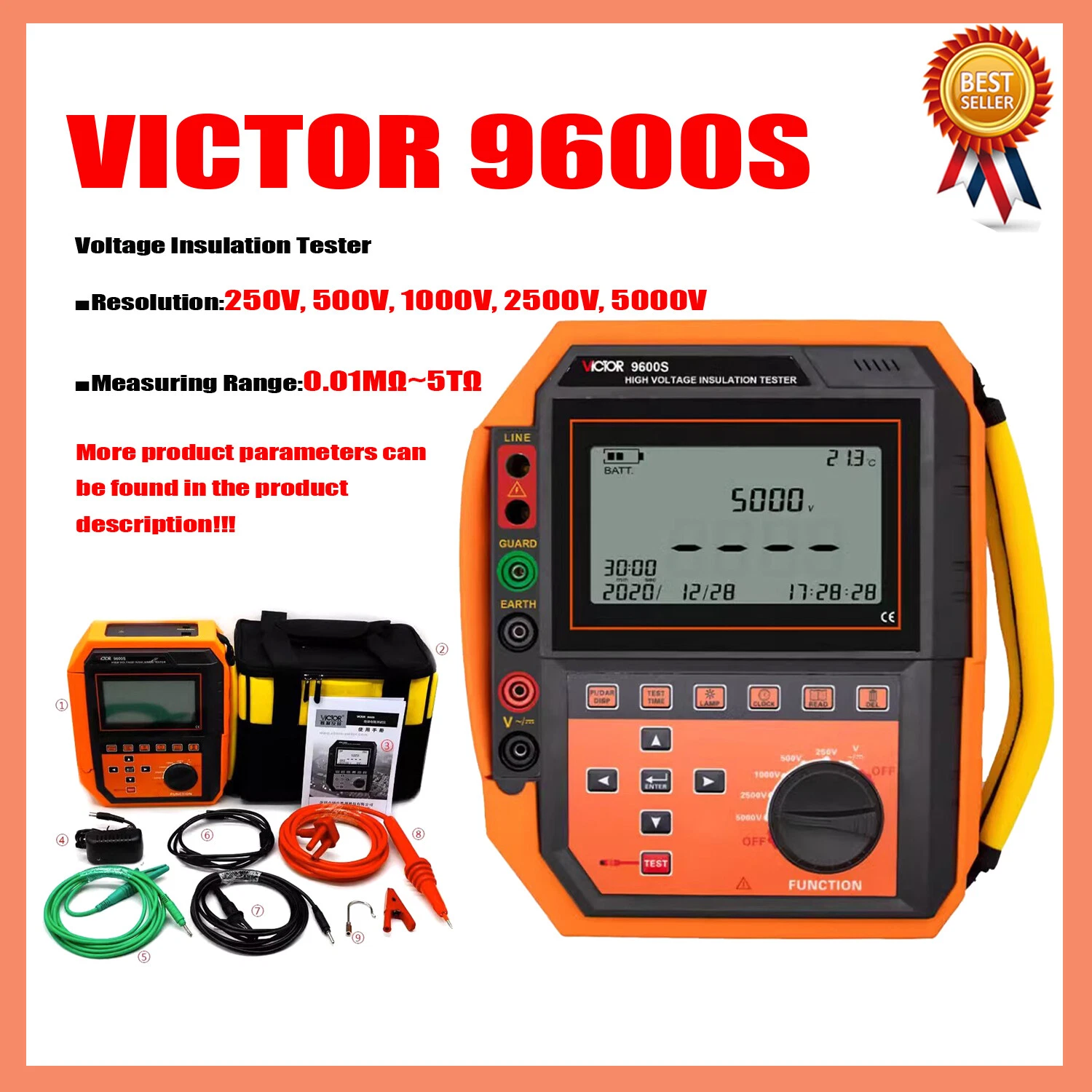 MÁY ĐO ĐIỆN ÁP CAO VICTOR 9600S 01