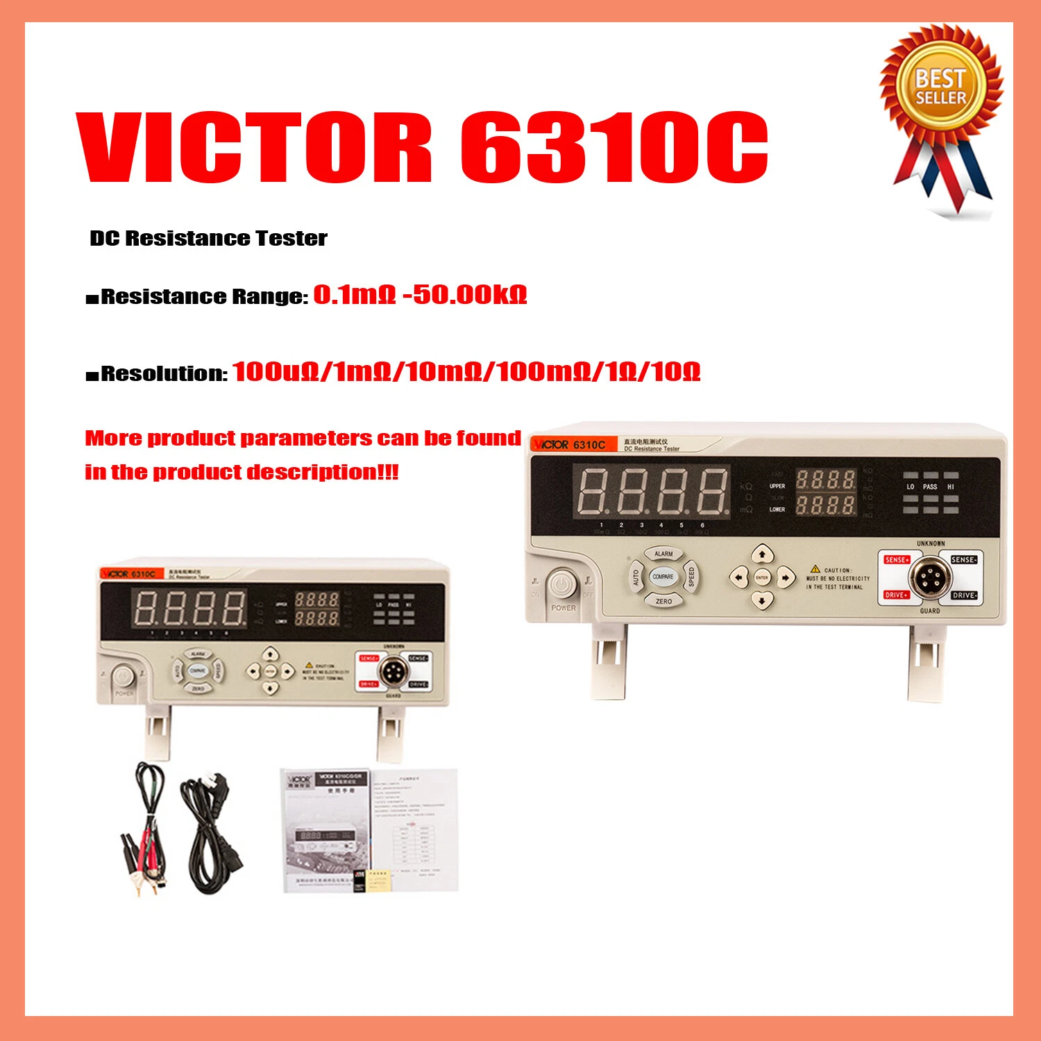 MÁY ĐO ĐIỆN TRỞ DC VICTOR 6310C 01