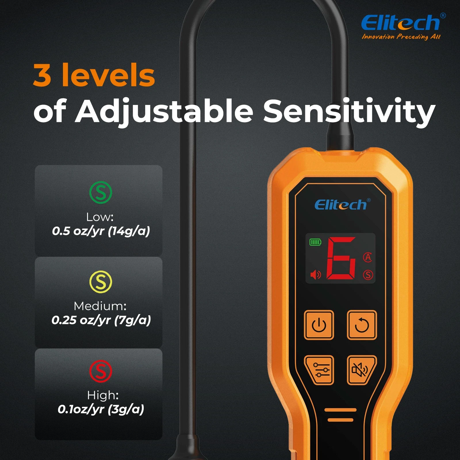 Máy dò rò rỉ gas lạnh cầm tay Elitech ELD-210 02