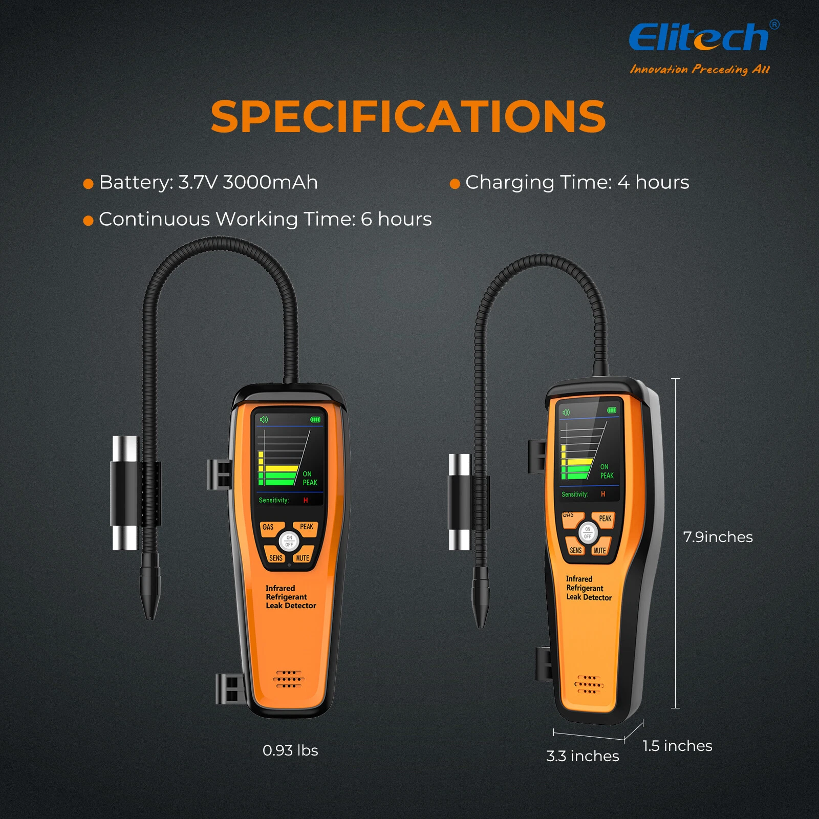 Máy dò rò rỉ hồng ngoại Elitech ILD-300 05