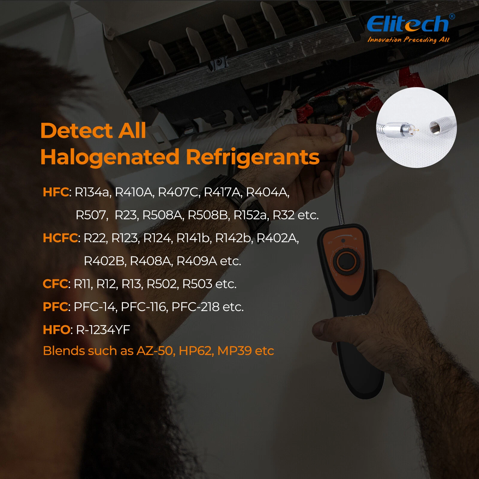 Máy dò rò rỉ khí Elitech CLD-100 (CFCs HCFCs HFCs) 01