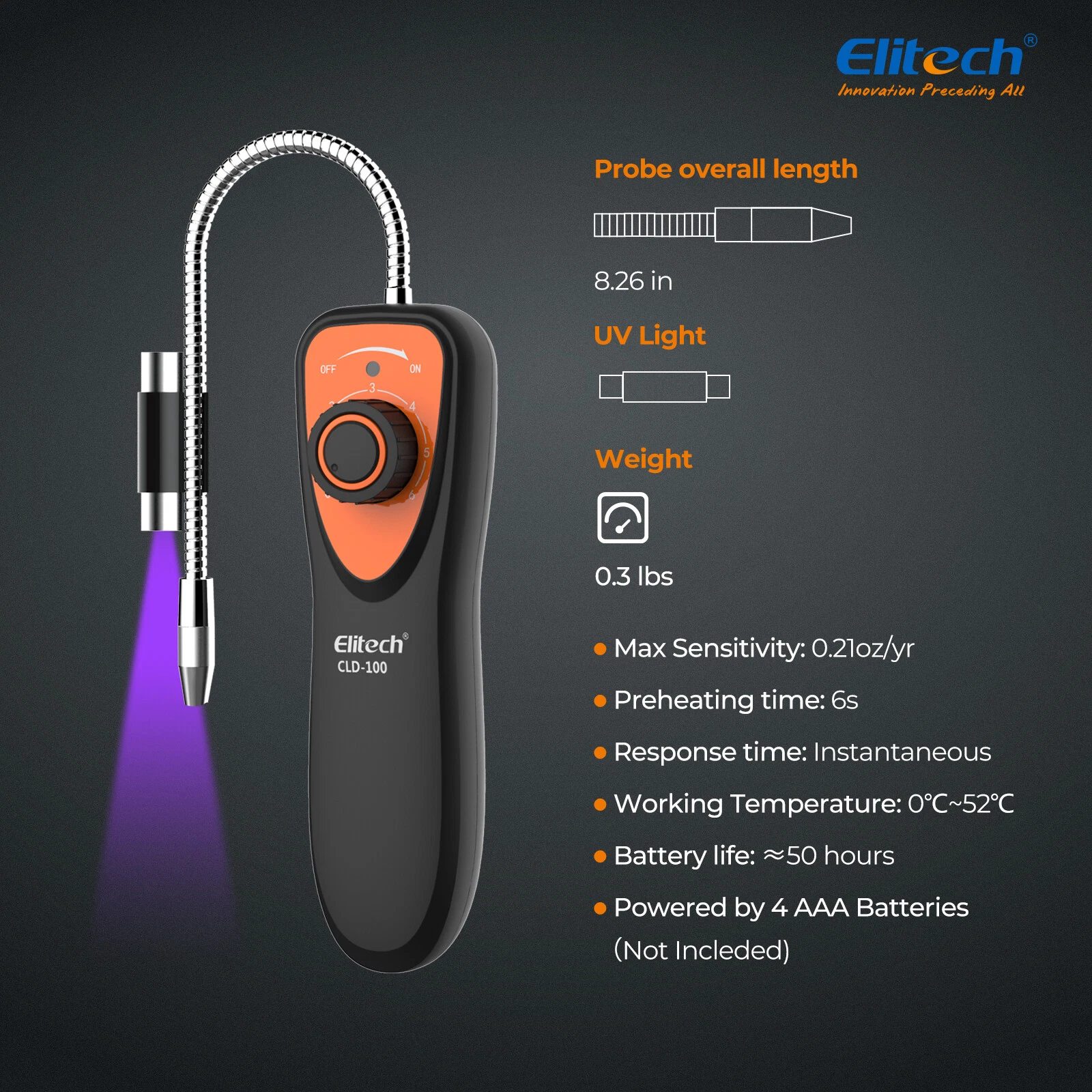 Máy dò rò rỉ khí Elitech CLD-100 (CFCs HCFCs HFCs) 03