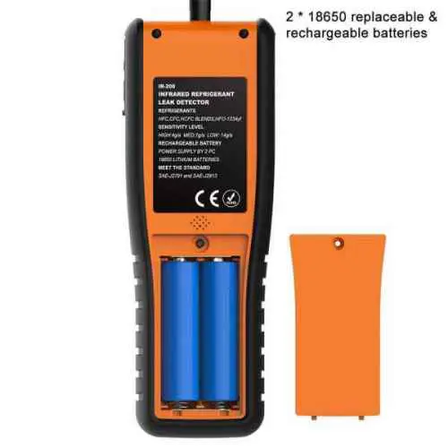 Máy dò rò rỉ môi chất lạnh Elitech IR-200 đi-ốt hồng ngoại & sưởi ấm 03