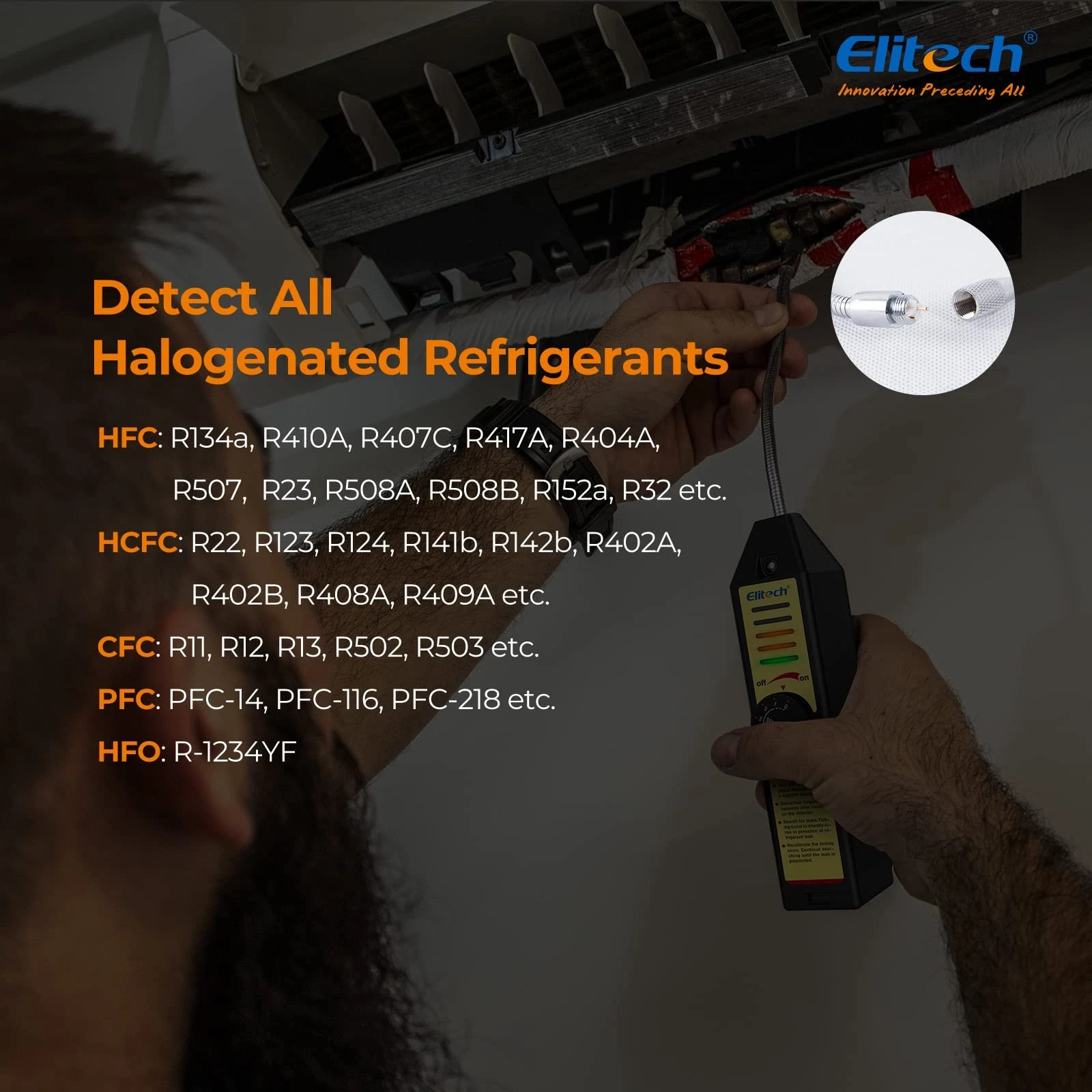 Máy phát hiện rò rỉ halogen Elitech WJL-6000S 03