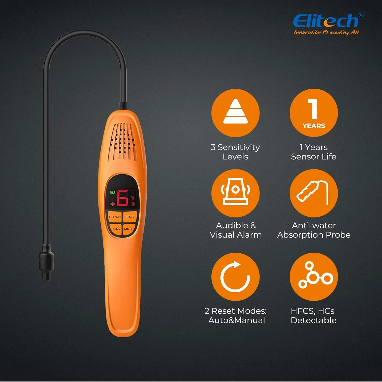 Máy phát hiện rò rỉ môi chất lạnh Elitech LD-100 01