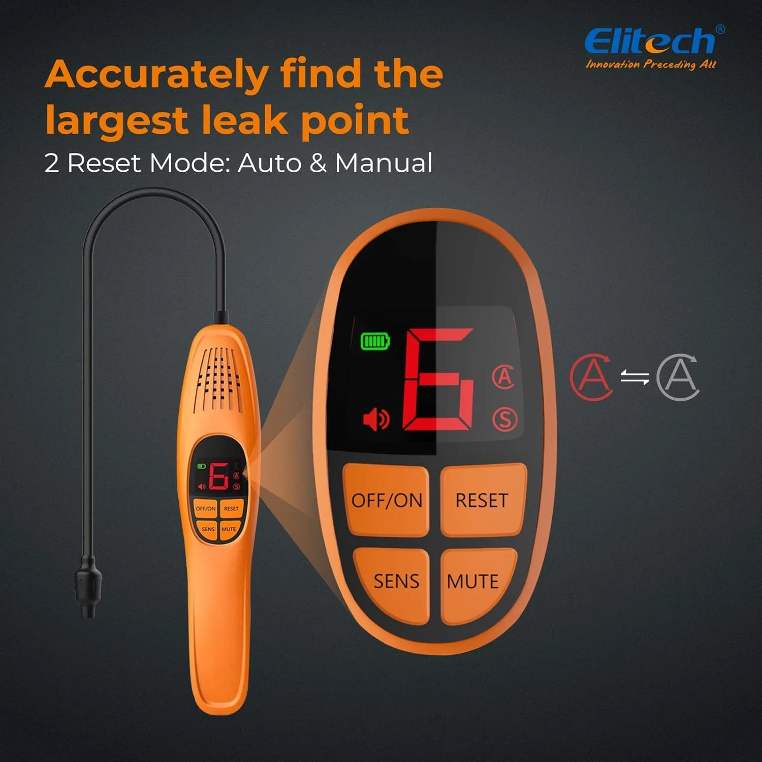Máy phát hiện rò rỉ môi chất lạnh Elitech LD-100 03