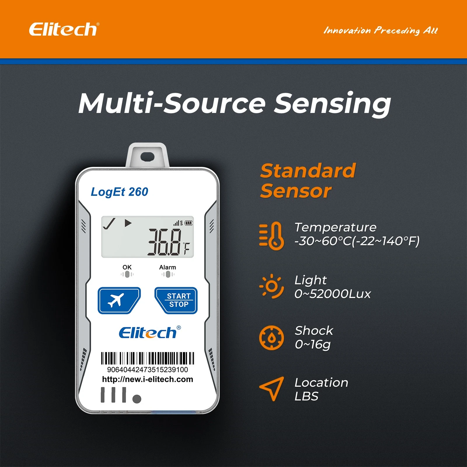 Nhiệt ẩm kế tự ghi 4G Elitech Loget 260-TH 03