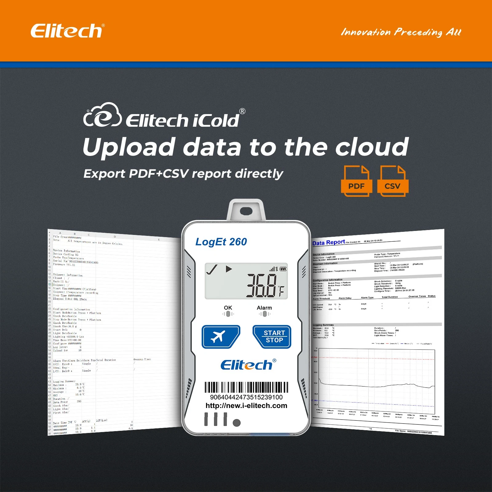 Nhiệt ẩm kế tự ghi 4G Elitech Loget 260-TH 04