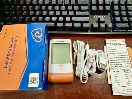 Nhiệt ẩm kế tự ghi Elitech GSP-6 (Ghi 16000 điểm)