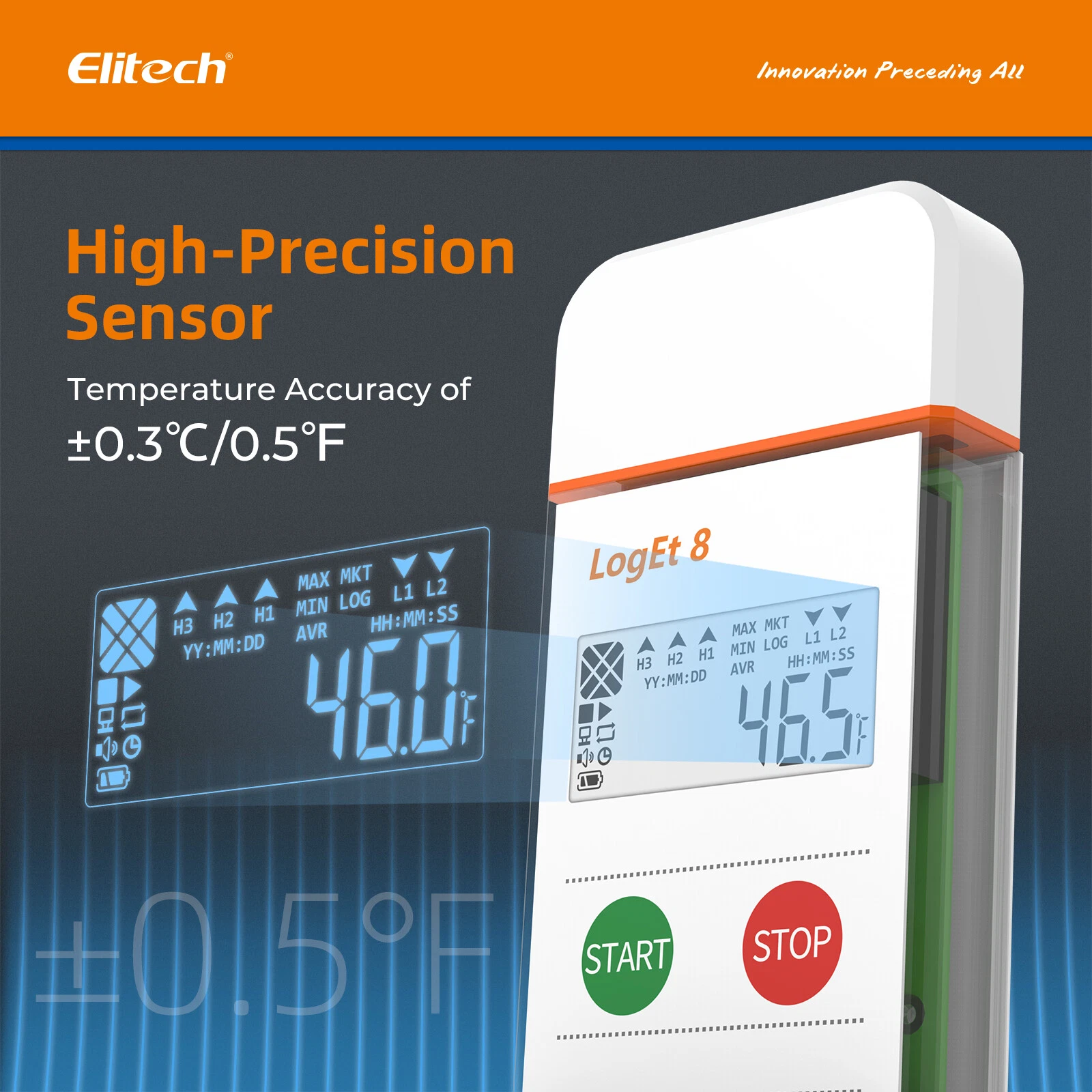 Nhiệt ẩm kế tự ghi Elitech LogEt 8 TH 06