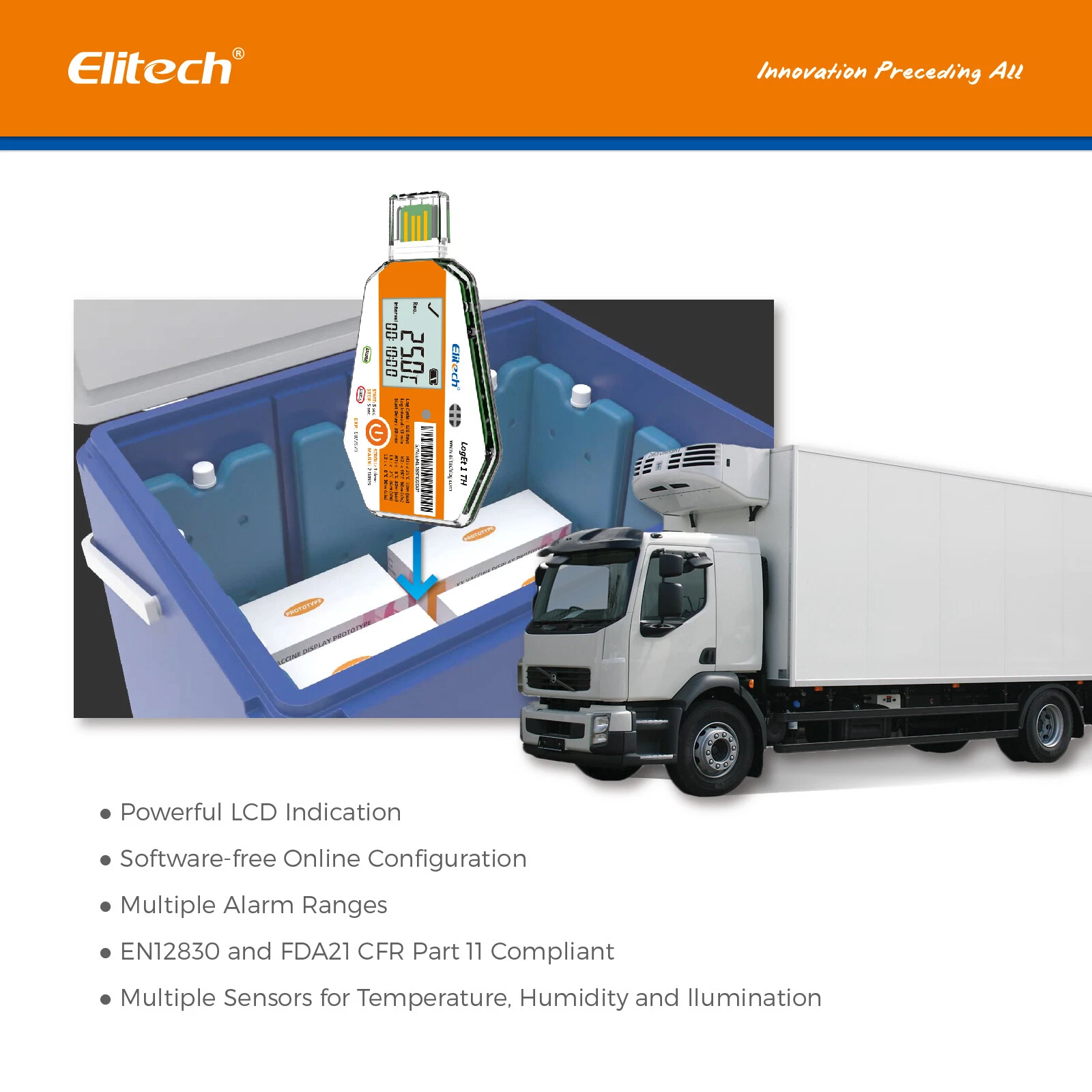 Nhiệt ẩm kế tự ghi dùng 1 lần Elitech LogEt-1TH 03