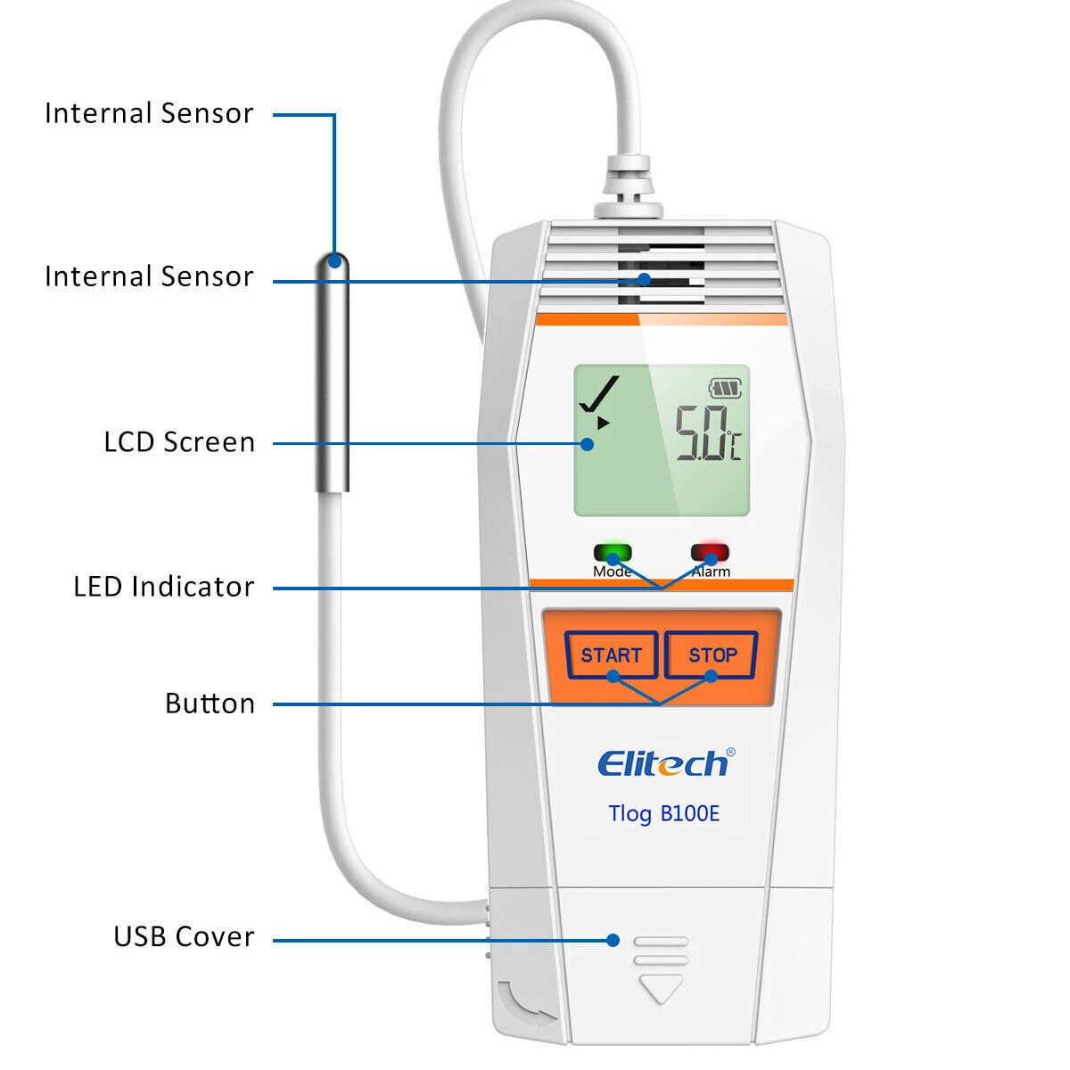 Nhiệt kế tự ghi Elitech Tlog B100E 05