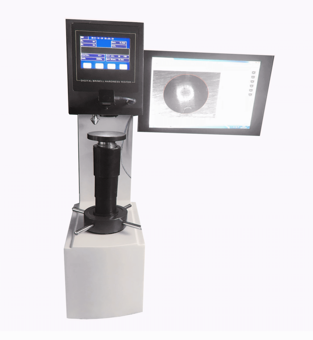 Tải điện Màn hình kỹ thuật số Máy đo độ cứng Brinell với hệ thống đo & PC HBST-3000 02