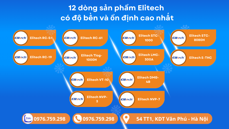 12 dòng sản phẩm Elitech có độ bền và ổn định cao nhất