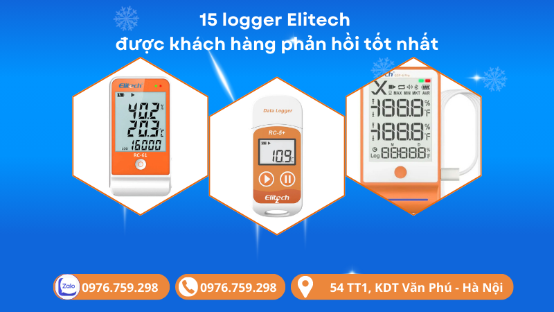 15 logger Elitech được khách hàng phản hồi tốt nhất