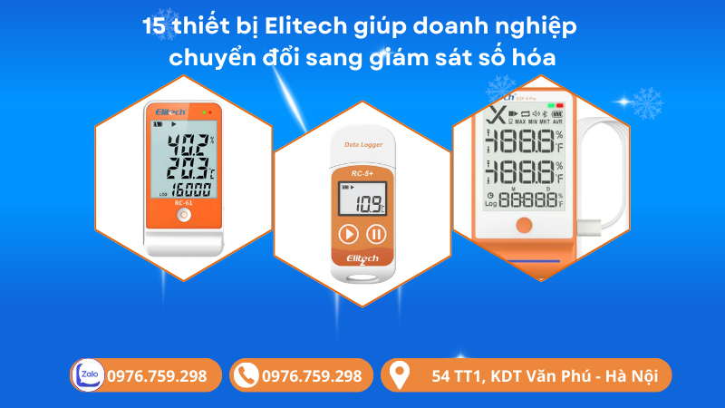 15 thiết bị Elitech giúp doanh nghiệp chuyển đổi sang giám sát số hóa