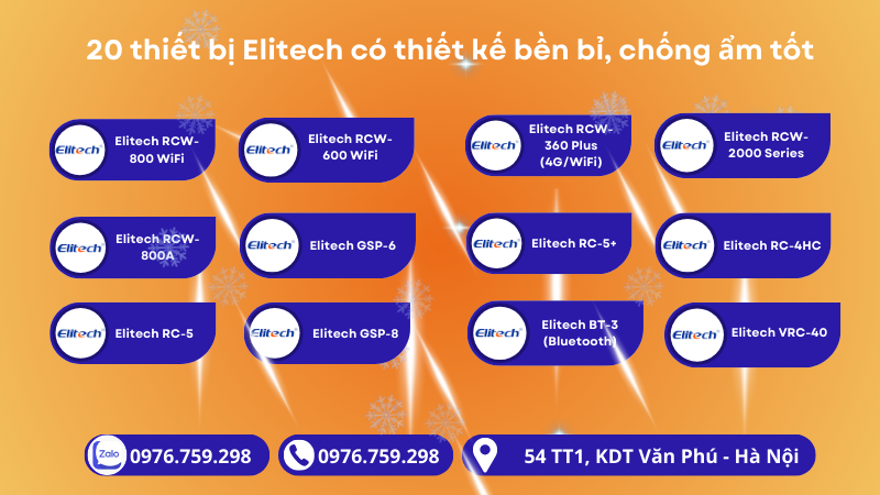 20 thiết bị Elitech có thiết kế bền bỉ, chống ẩm tốt