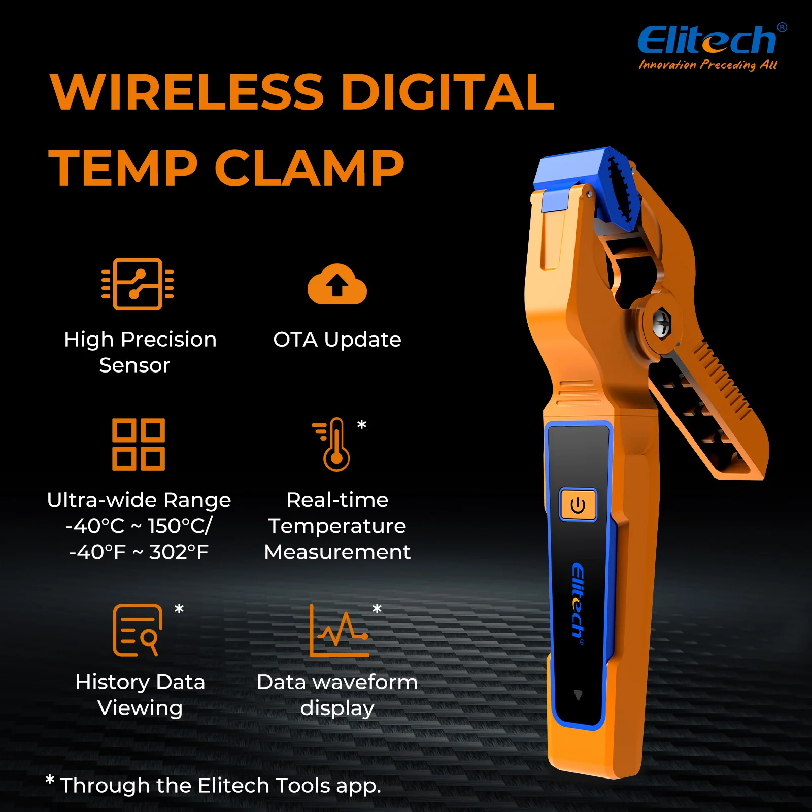 Kẹp nhiệt độ không dây Elitech IPT-01 02