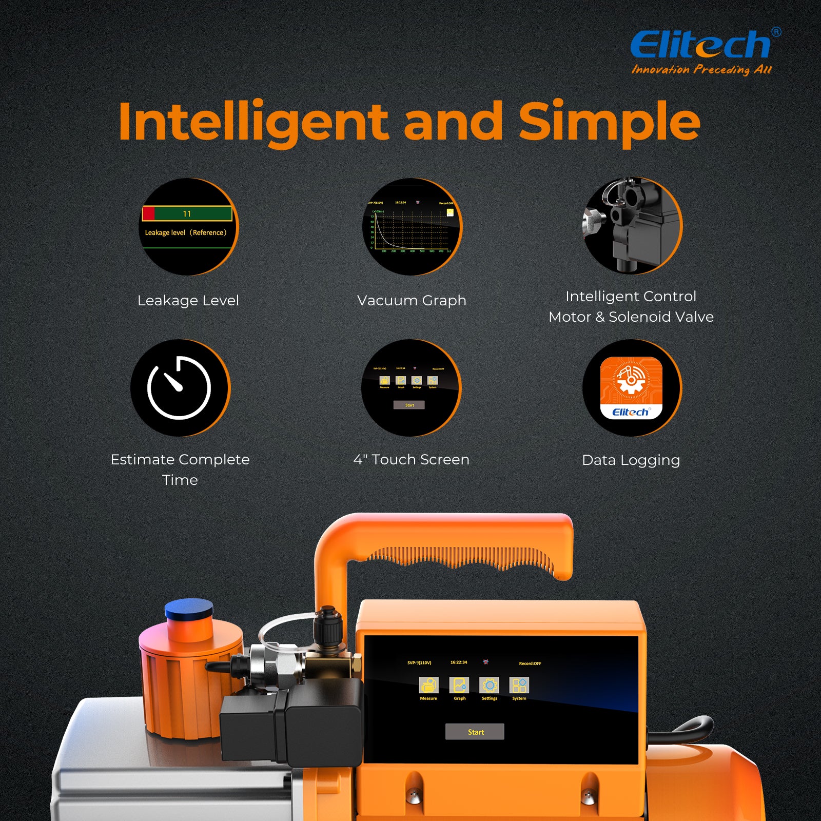 Máy bơm chân không thông minh 2 tầng Elitech SVP-9 03