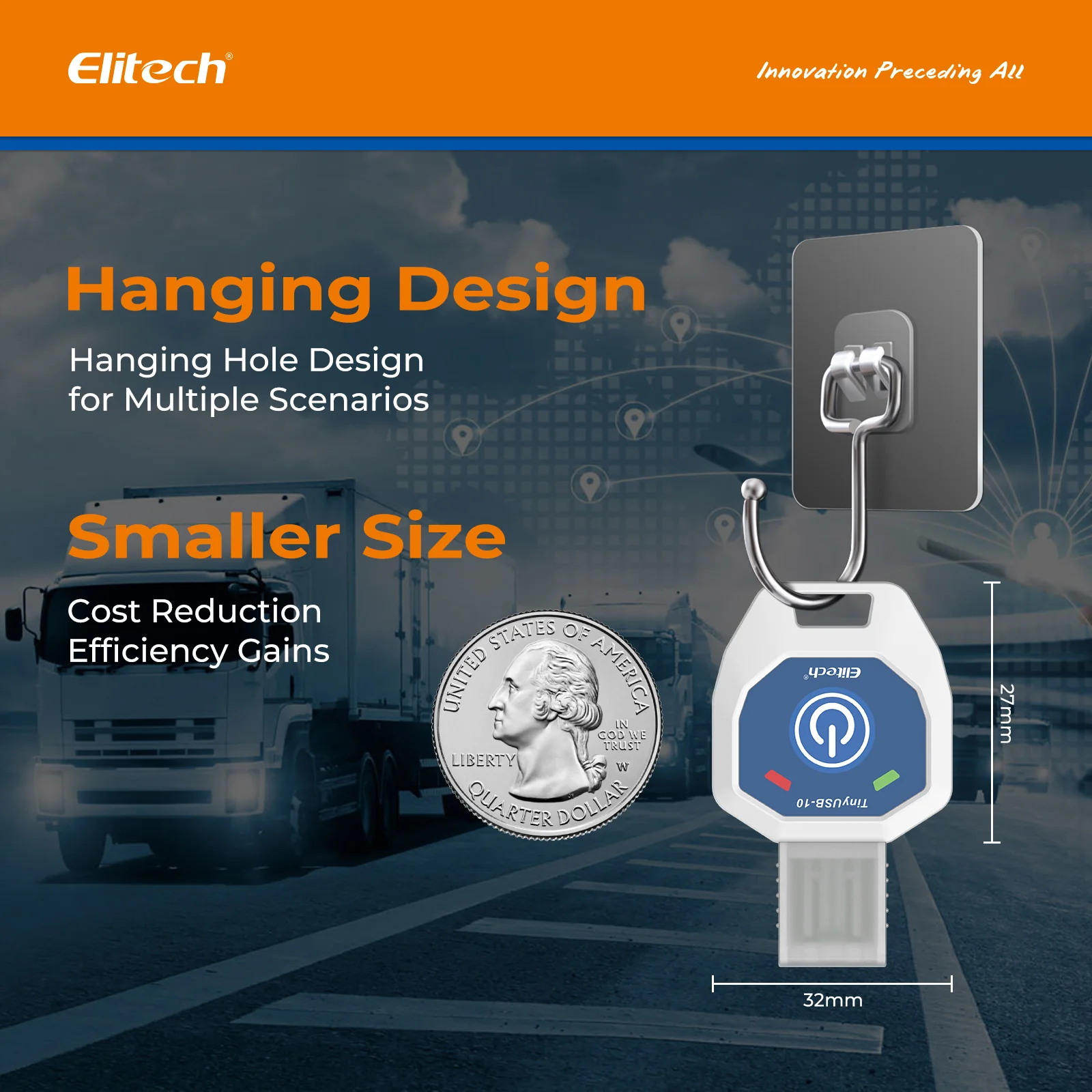 Máy ghi dữ liệu nhiệt độ Elitech TinyUSB dùng một lần 02