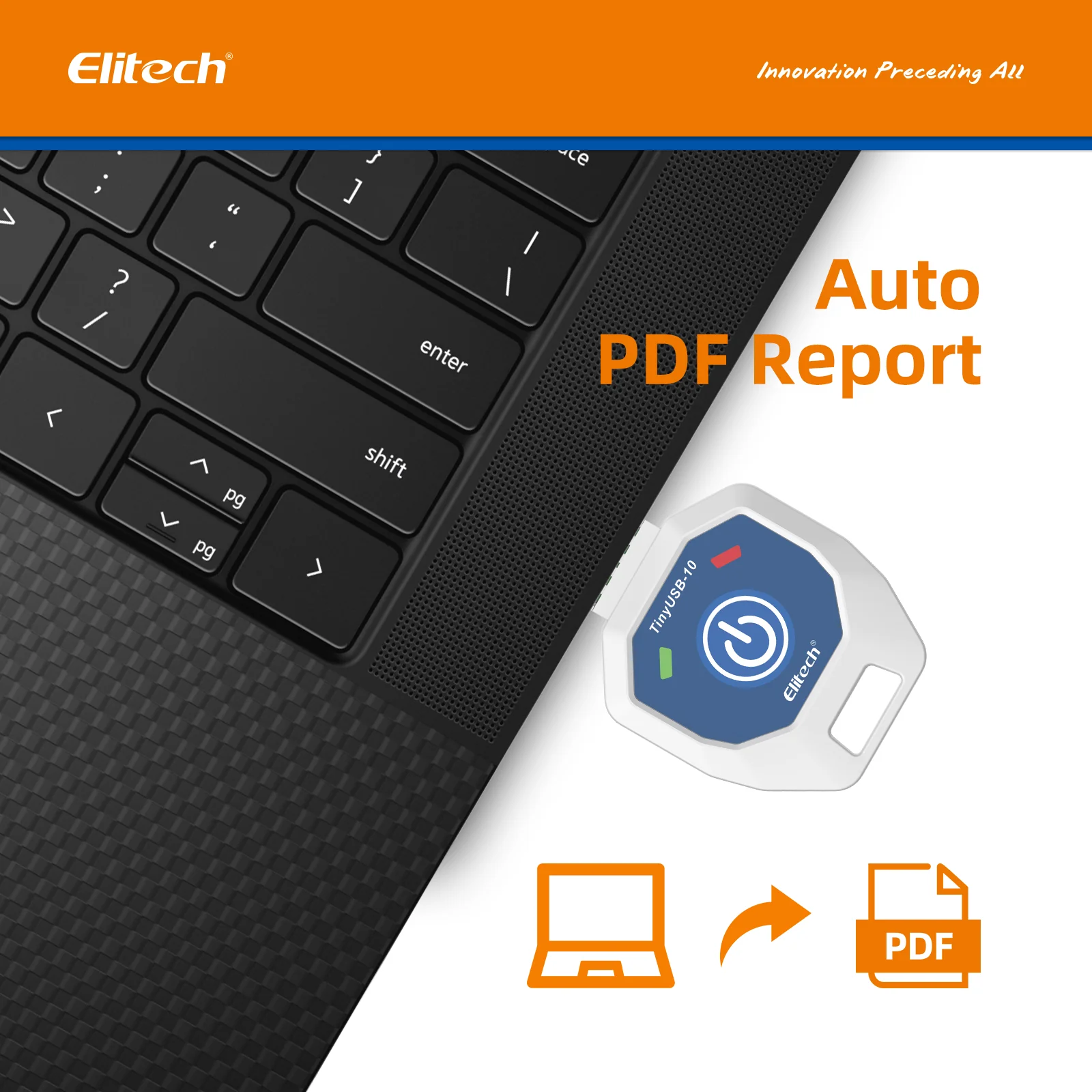 Máy ghi dữ liệu nhiệt độ Elitech TinyUSB dùng một lần 05