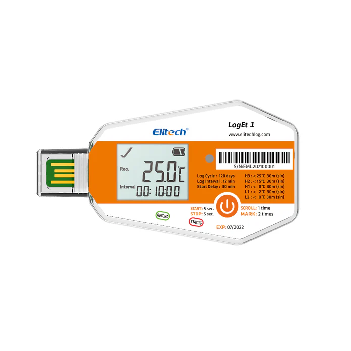 Máy ghi dữ liệu nhiệt độ dùng một lần Elitech LogEt-1 01
