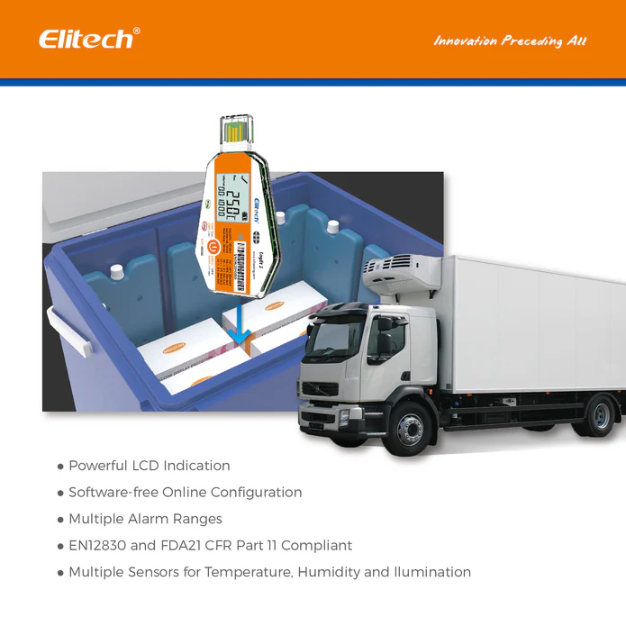 Máy ghi dữ liệu nhiệt độ dùng một lần Elitech LogEt-1 06