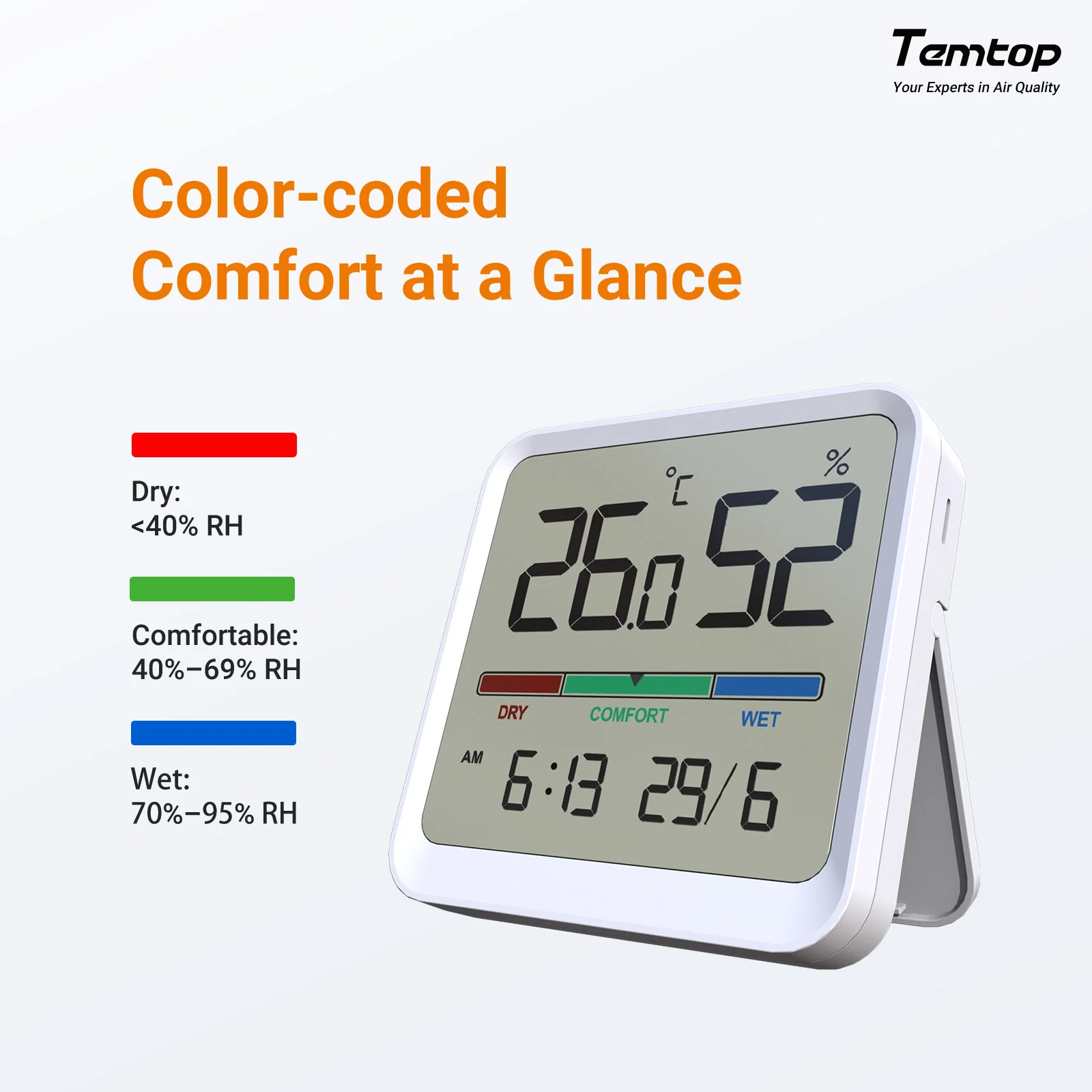 Nhiệt kế ẩm kế trong nhà Temtop T1-SE 04